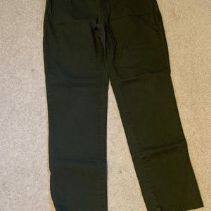 Olive pull on pants